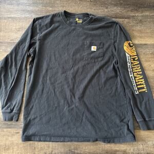Men’s Carhartt Original Fit XL Tall Long Sleeve Shirt Arm Logo Graphic